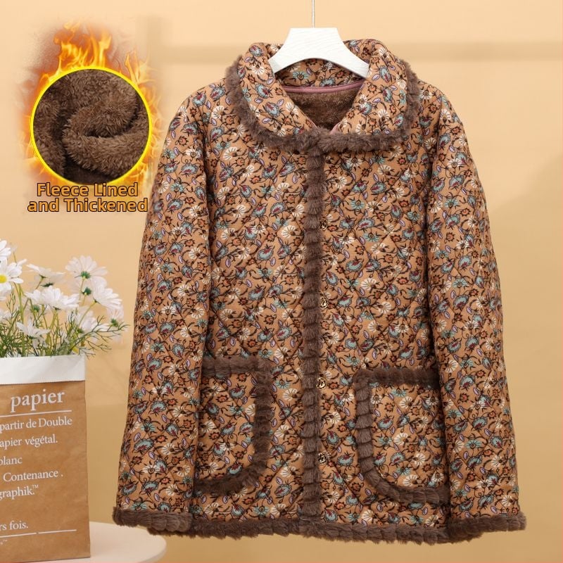 Χειμερινό παλτό από Corduroy για μεγαλύτερες γυναίκες, άνετη γραμμή; κύριο ύφασμα: Corduroy; περιεκτικότητα σε γούνα κουνελιού <30%; δευτερογενές ύφασμα: Άλλο; Έκδοση άνοιξη 2023