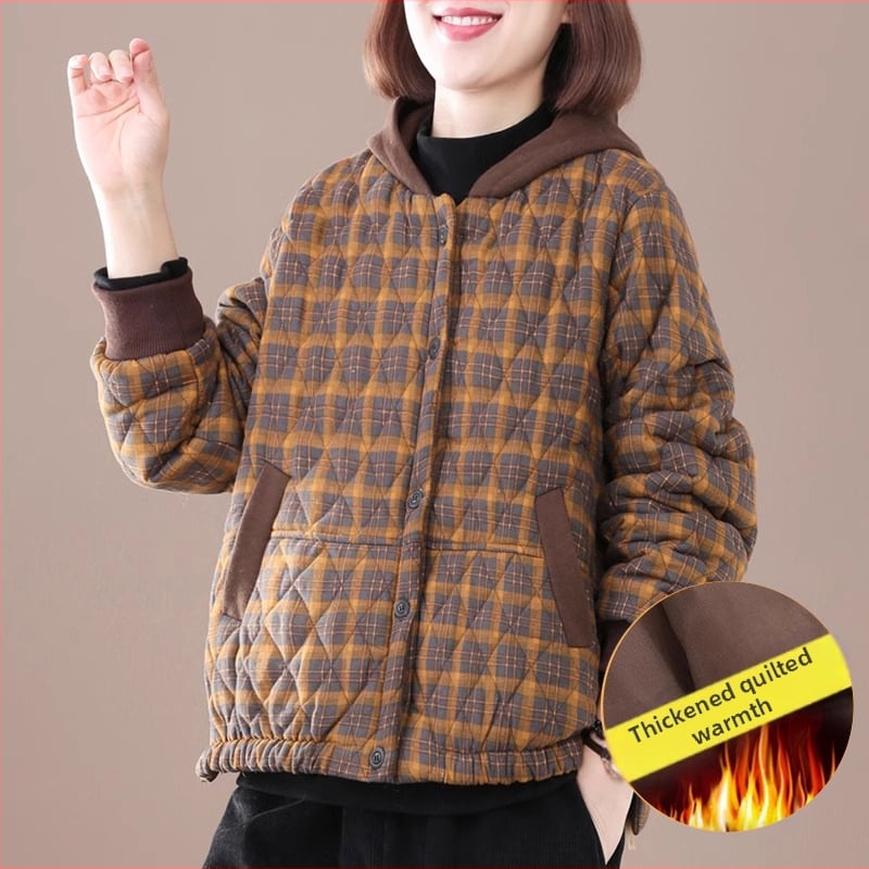 Geacă de iarnă pentru mame, croială scurtă, țesătură TR, Poliester peste 95%, stil casual urban, Iarnă 2025