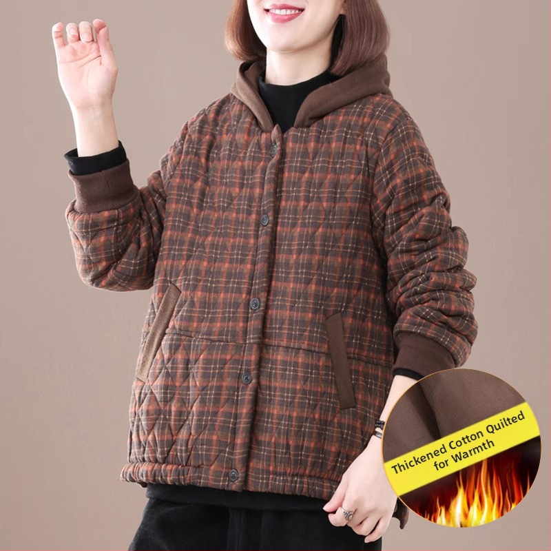 Māmiņām domāta sieviešu ziemas jaka, īss griezums, TR audums, poliesters >95%, ikdienas pilsētas stils, Ziemas 2025