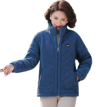 Jachetă de iarnă cu umplutură din bumbac, lungime medie, glugă, model pătrățos, fermoar, căldură groasă, stil urban