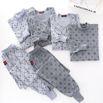 Set termic pentru bărbați: top tricot subțire și pantaloni, țesătură poliester-bumbac, 50% poliester, un singur strat, respirabil, elastic, păstrează căldura, guler înalt sau guler rotund