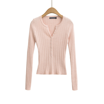 Ženski pleteni džemper s V izrezom, kapuljačom, dugim rukavima, poliester-elastan mješavina