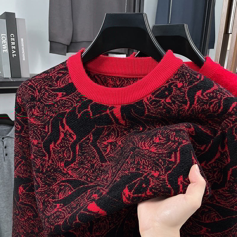 Vilnonis džemperis, 100% vilna, stora mezgimo, pusaukštė kaklo apykaklė, ilgos rankovės, ilgis 50–65 cm