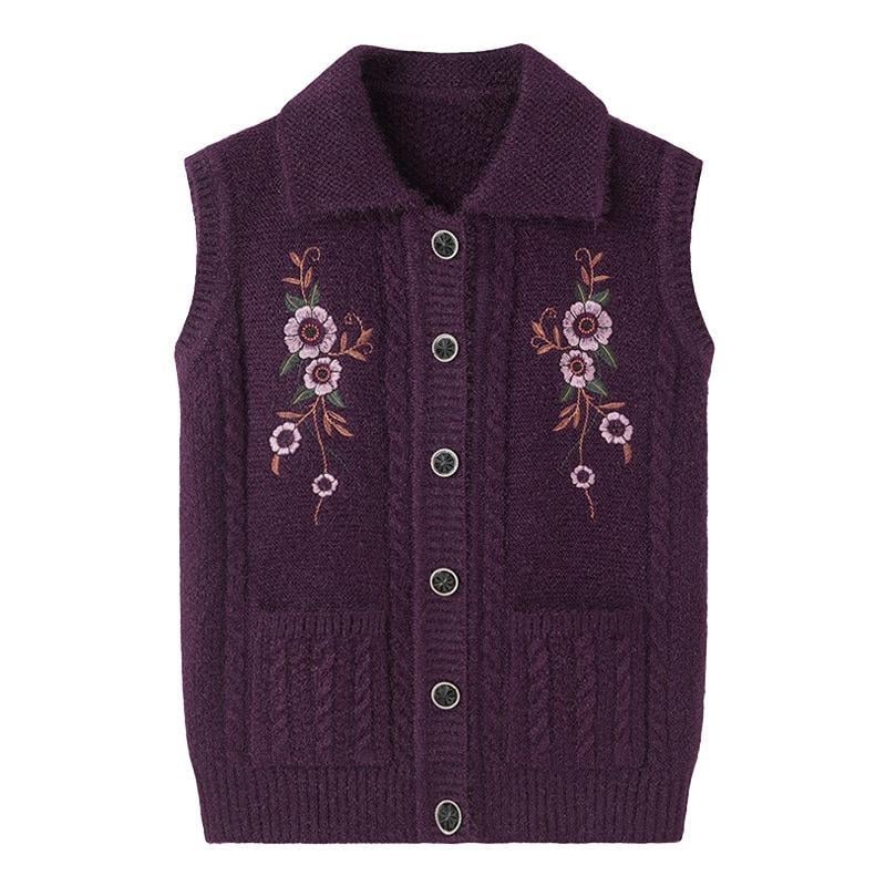 Žiemos 2025 senjorams megzta liemenė su gobtuvu, laisvas kirpimas, poliesteris (>95%), elegantiškas miesto stilius