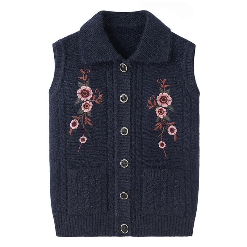 Žiemos 2025 senjorams megzta liemenė su gobtuvu, laisvas kirpimas, poliesteris (>95%), elegantiškas miesto stilius