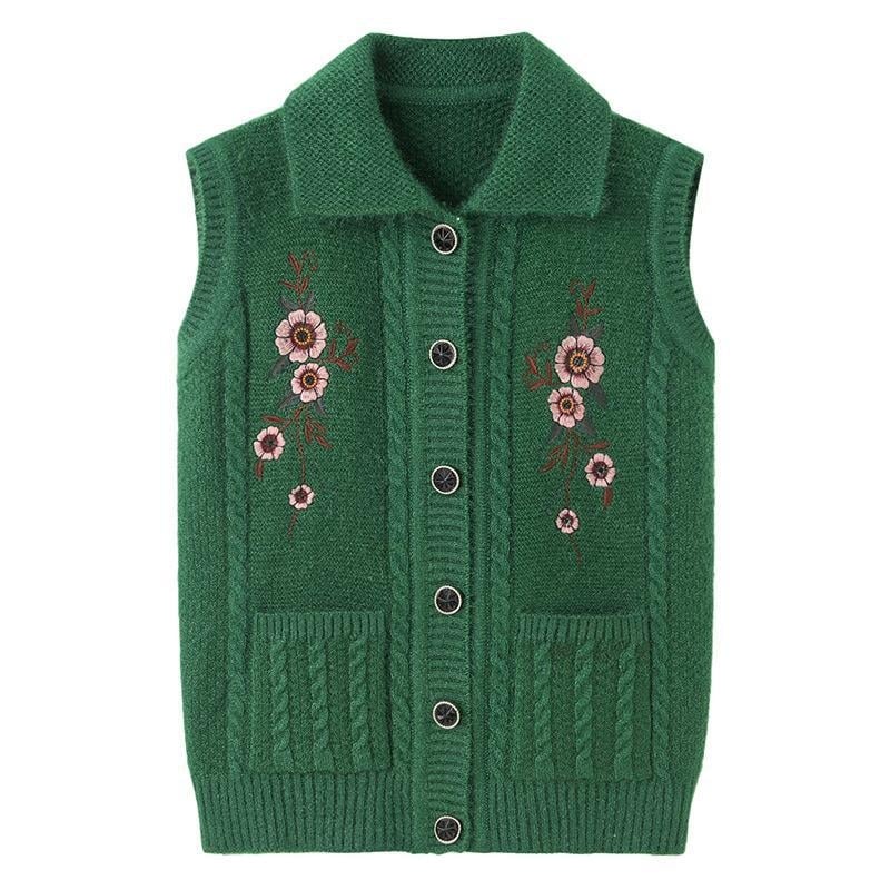 Žiemos 2025 senjorams megzta liemenė su gobtuvu, laisvas kirpimas, poliesteris (>95%), elegantiškas miesto stilius