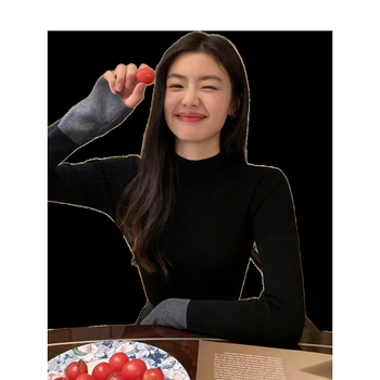 Pulover tricotat din viscose, model color-block, croială slim, guler semi-înalt, mâneci lungi