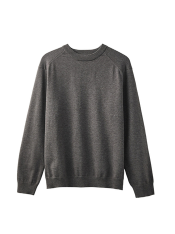 Pulover tricotat, guler rotund, mâneci lungi, amestec din fibre chimice cu 28.9% poliester, margine ribată