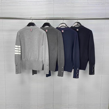 Muški kardigan u korejskom stilu, slim fit, V-izrez, dugi rukavi, 100% pamuk, pleteni kardigan, jesen 2023
