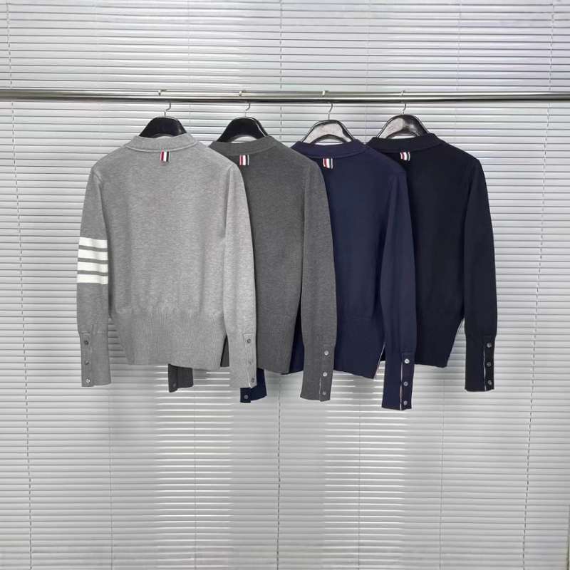 Muški kardigan u korejskom stilu, slim fit, V-izrez, dugi rukavi, 100% pamuk, pleteni kardigan, jesen 2023