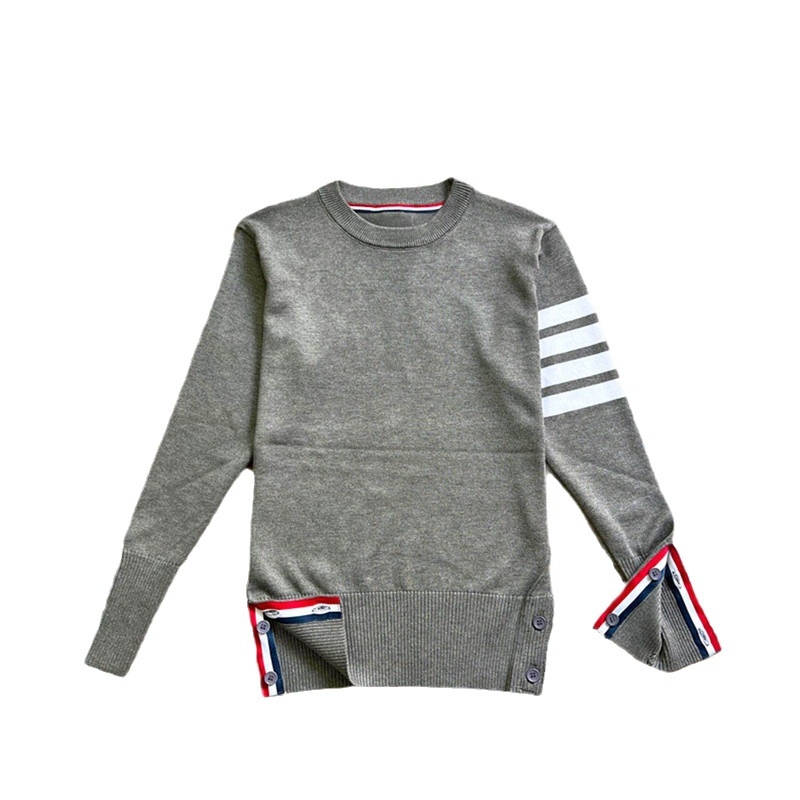 Unisex viskozni pleteni pulover s okruglim izrezom, dugim rukavima, uskog kroja, jednobojan, srednje težine, 50-70% viskoze, proljeće 2025