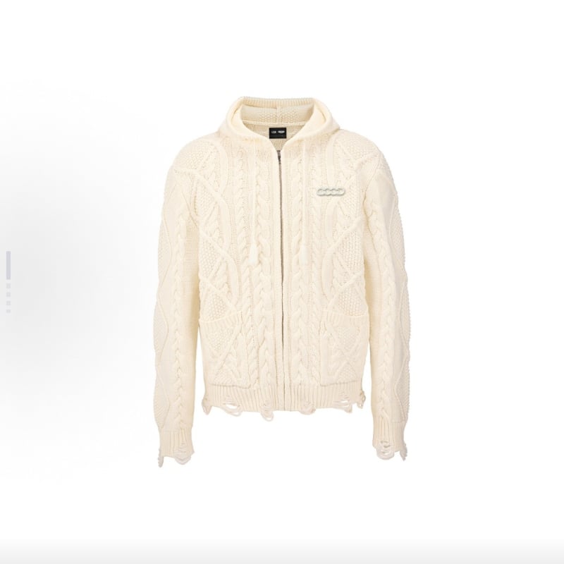 Kollégiumi stílusú kardigán 3D dzsákárd hímzéssel, 90% pamut, laza szabás, kerek nyak