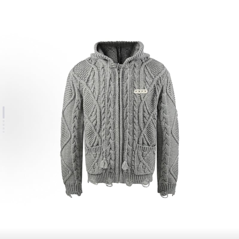 Kollégiumi stílusú kardigán 3D dzsákárd hímzéssel, 90% pamut, laza szabás, kerek nyak