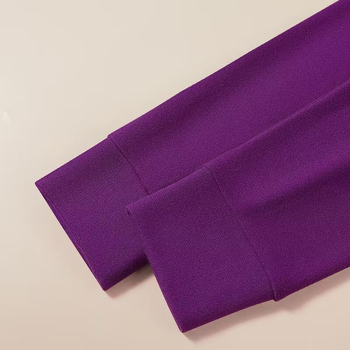 Top termic din bumbac 100%, pulover cu guler rotund, fără cusături, dintr-un singur strat, țesătură 181–200 g/m²