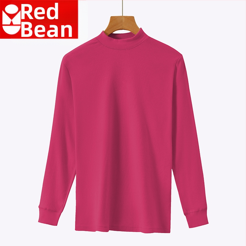 Top termic din bumbac 100%, pulover cu guler rotund, fără cusături, dintr-un singur strat, țesătură 181–200 g/m²