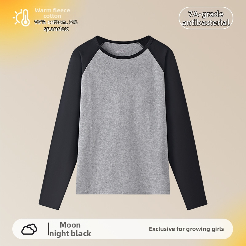 Top termic de toamnă pentru fete – 95% bumbac, un singur strat, 181–200 g/m², pentru 7–18 ani