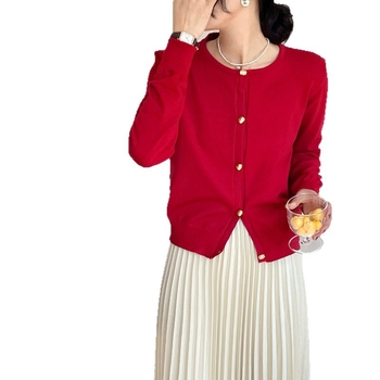 Megztas kardiganas, retro stilius, vilnos audinys, ilgos rankovės, sagos priekyje