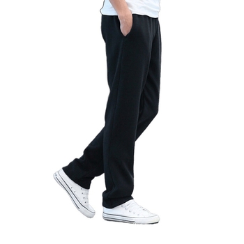 Pantaloni casual din bumbac pentru bărbați, croială lejeră, talie înaltă, respirabili și absorbanti de umezeală