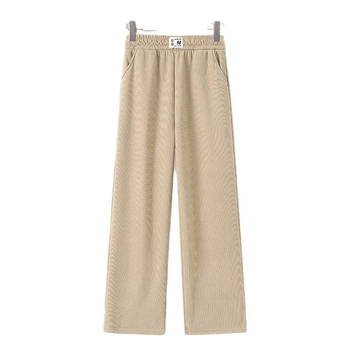 Női széleslábú nadrág poliészter anyagból, 90-95% poliészter, lazított szabás, irodai elegáns stílus, mikroelasztikusság