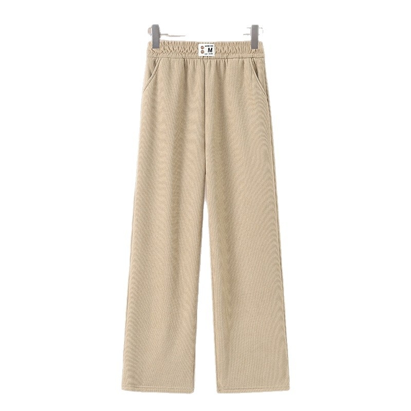 Női széleslábú nadrág poliészter anyagból, 90-95% poliészter, lazított szabás, irodai elegáns stílus, mikroelasztikusság