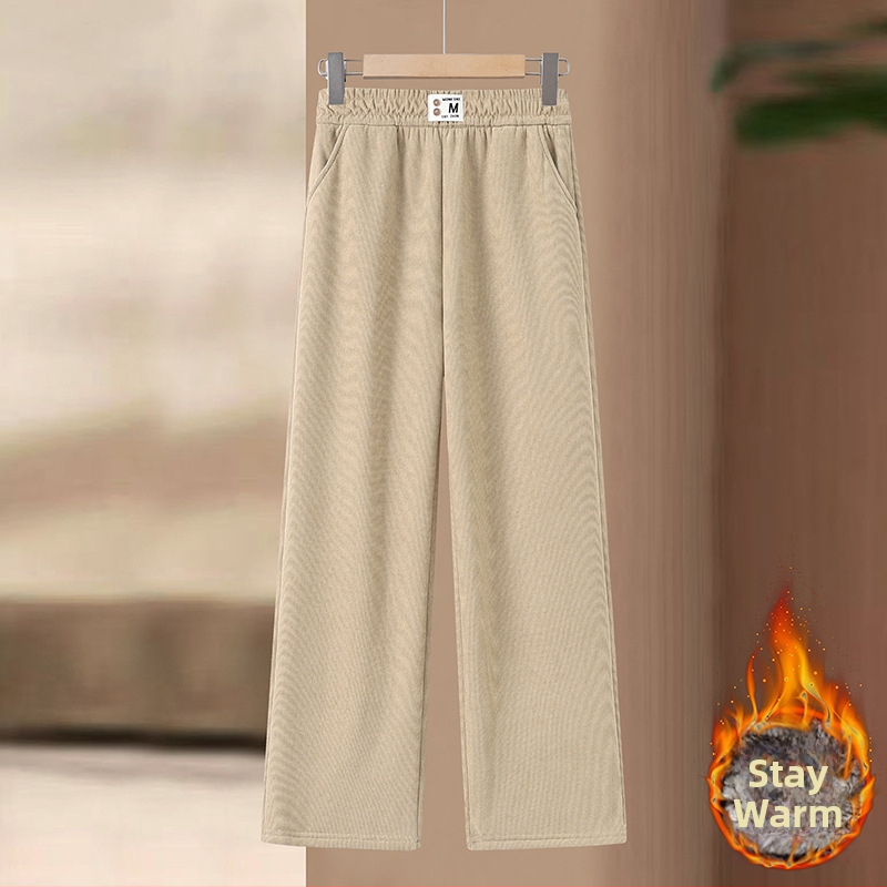 Dámske široké nohavice z polyesteru, 90-95% polyester, voľný strih, kancelársky štýl, mikroelastický materiál