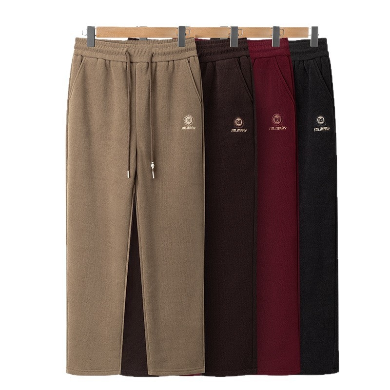 Flisinės moteriškos kelnes, laisvas kirpimas, aukštas liemuo, poliesteris, storos žiemai