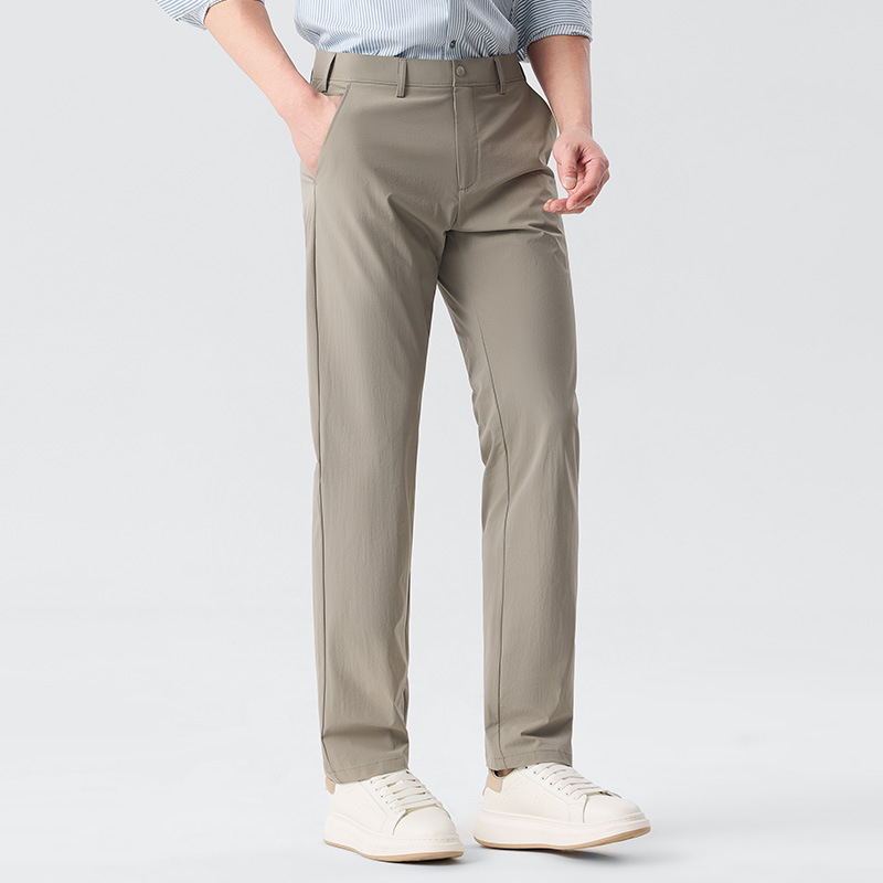 2026 Golf casual hlače od ice silk, tanke, muške, ljetne, UV zaštita, osvježavajuće, duge hlače, za srednju dob, svakodnevno nošenje