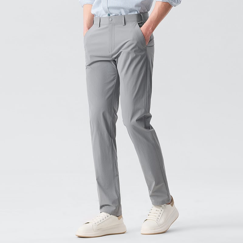 2026 Golf casual hlače od ice silk, tanke, muške, ljetne, UV zaštita, osvježavajuće, duge hlače, za srednju dob, svakodnevno nošenje