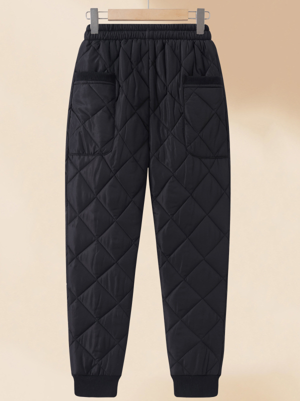 Дамски зимни топли панталони – висока талия, свободен крой, дебели полиестерни влакна (Зима 2025)