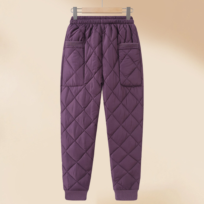 Дамски зимни топли панталони – висока талия, свободен крой, дебели полиестерни влакна (Зима 2025)