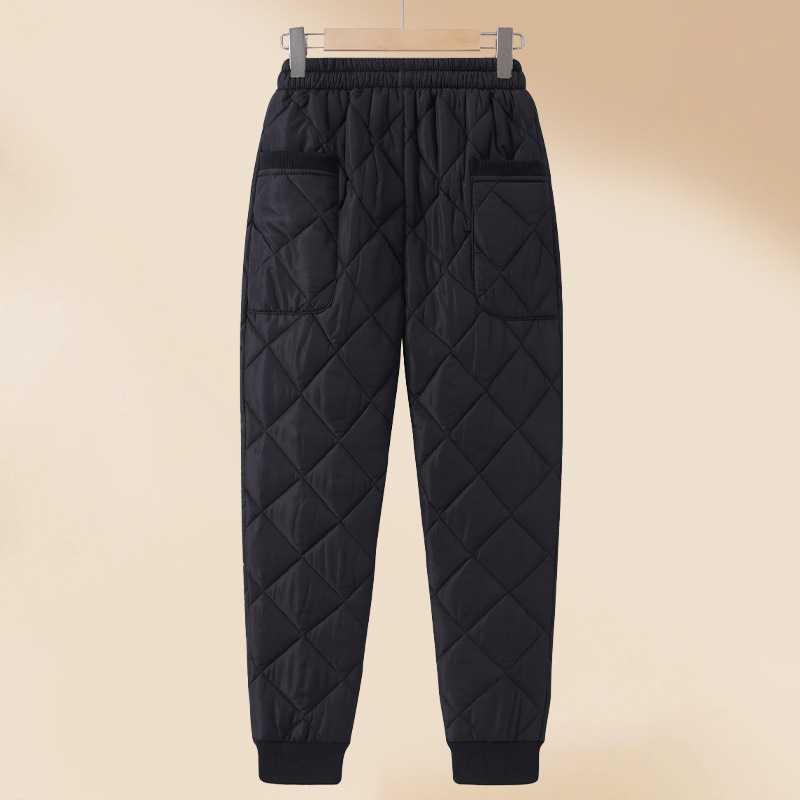 Дамски зимни топли панталони – висока талия, свободен крой, дебели полиестерни влакна (Зима 2025)