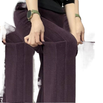 Pantaloni harém din lână, grosime standard, lansare primăvară 2024, pantaloni casual pentru femei