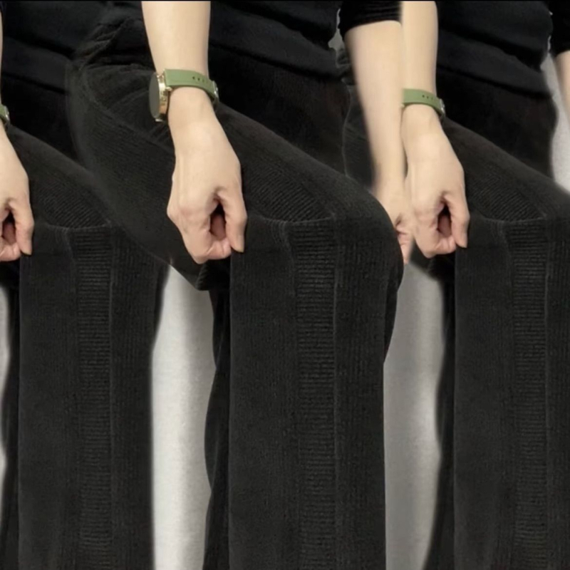 Pantaloni harém din lână, grosime standard, lansare primăvară 2024, pantaloni casual pentru femei