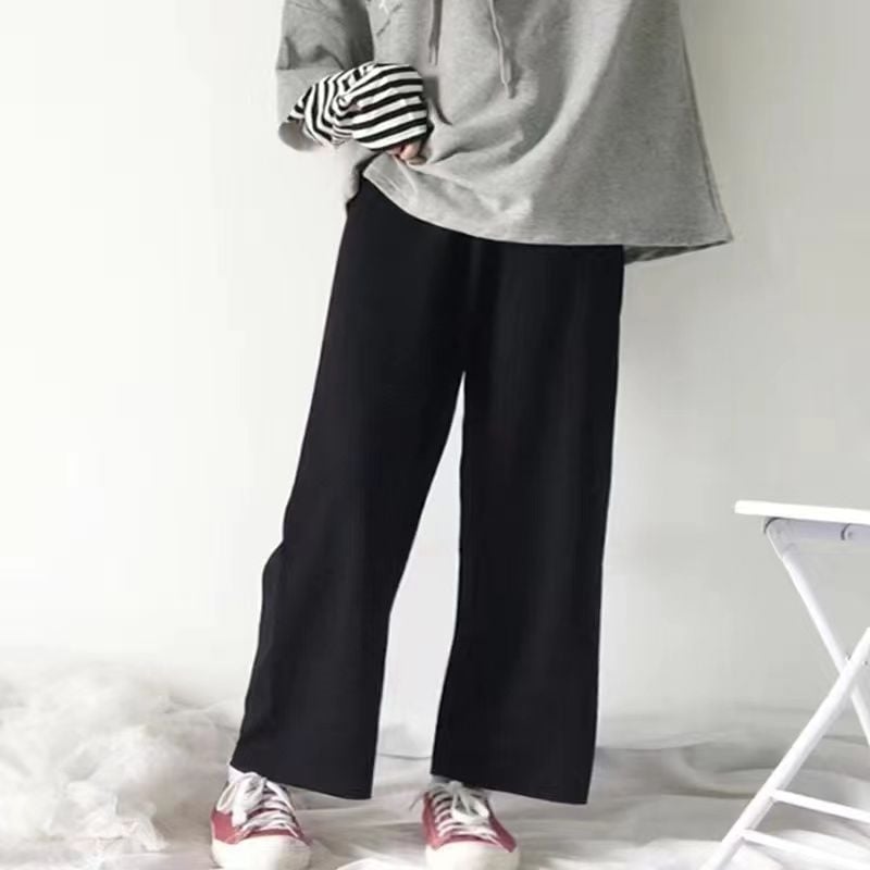 Moteriškos vilnos harėmo kelnės su fliso pamušalu, žieminės kasdienės kelnės