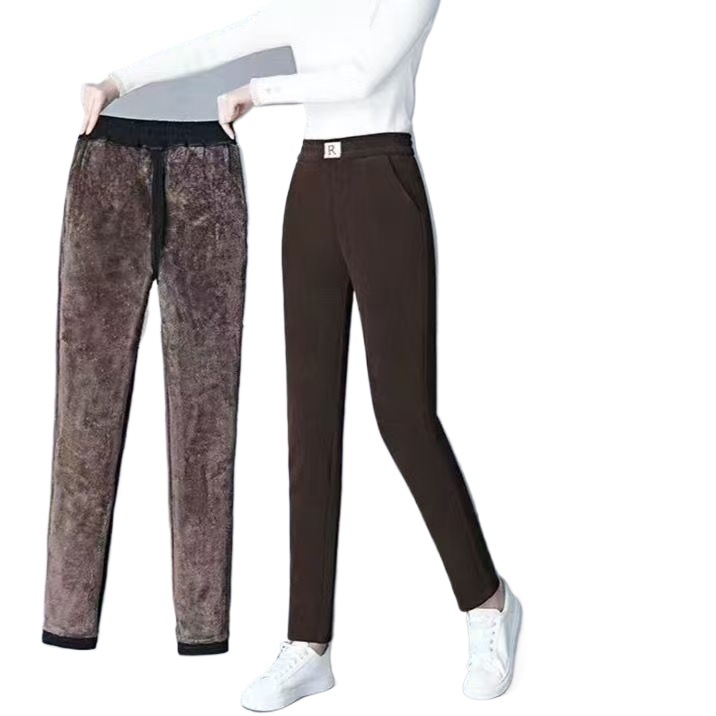 Harem hlače za zrelije žene, visoka struka, zimski stil, Tr tkanina, PVC 90–95% glavna tkanina, Other 30–50% sekundarna, srednja debljina, s etiketama, etiketa na ovratnik