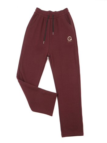 Pantaloni antivânt cu model de pietre, stil de iarnă pentru femei de vârstă mijlocie și în vârstă, croială dreaptă, căptuți cu fleece, microelasticitate