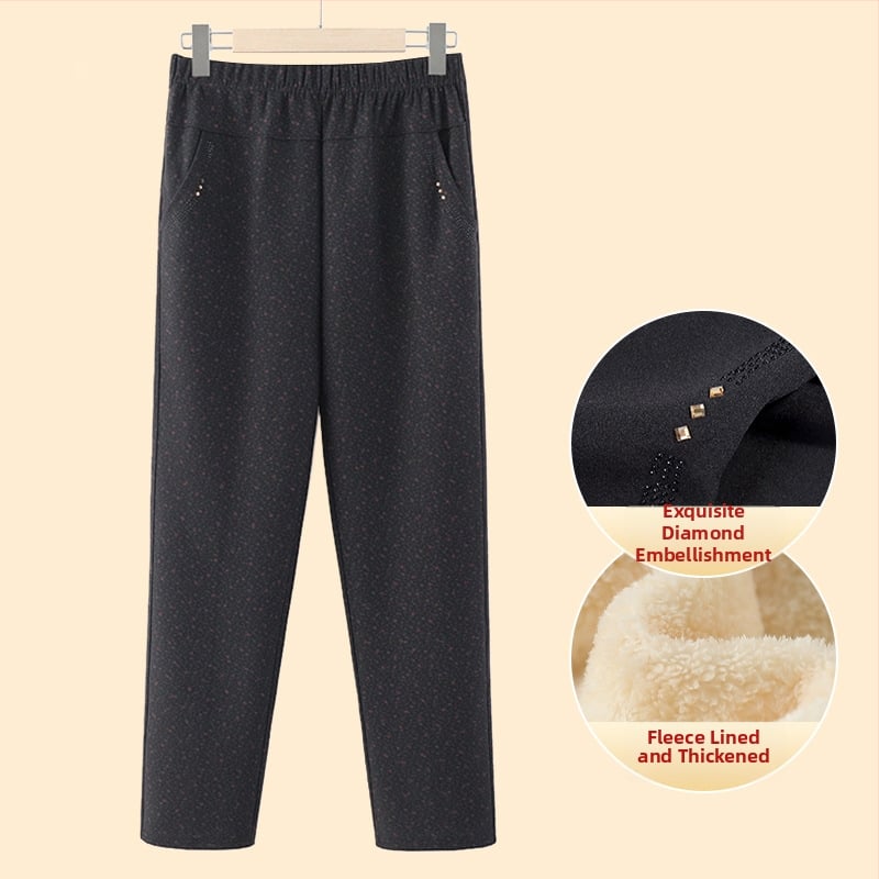 Pantaloni largi pentru femei, stil casual japonez/koreean, poliester 95% + spandex 5%, microelasticitate, grosime medie