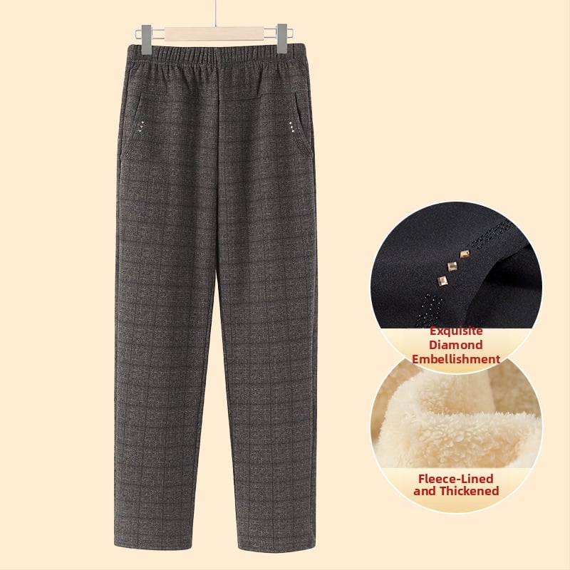 Pantaloni largi pentru femei, stil casual japonez/koreean, poliester 95% + spandex 5%, microelasticitate, grosime medie