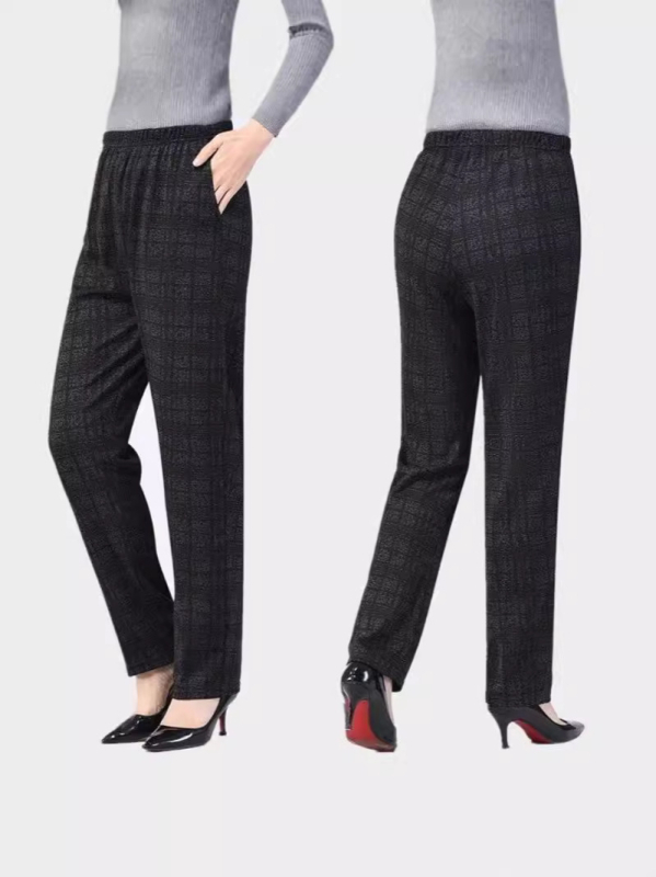 Γυναικείοι καθημερινοί παντελόνες, υψηλή μέση, φαρδιά γραμμή, μικροελαστικότητα, ύφασμα Tencel cotton (50–70% αναγεννημένη κυτταρίνη) με Spandex <30%, μακριές