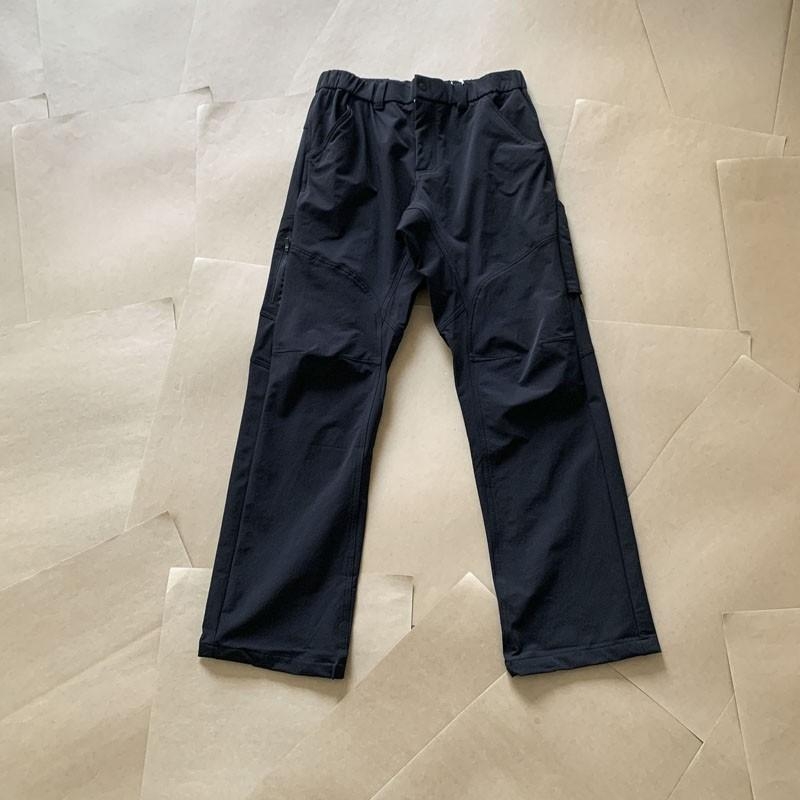 Muške casual hlače s flis podstavom i vodootpornim soft-shellom, opuštena krojena, srednja visina struka, tkanina nylon-spandex
