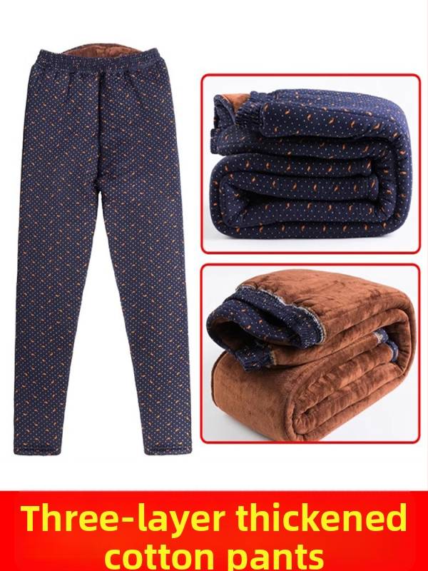 Moteriški laisvo kirpimo keliai, storesnės žieminės poliesterio medžiagos, žiemos 2025 sezonas, >95% poliesterio