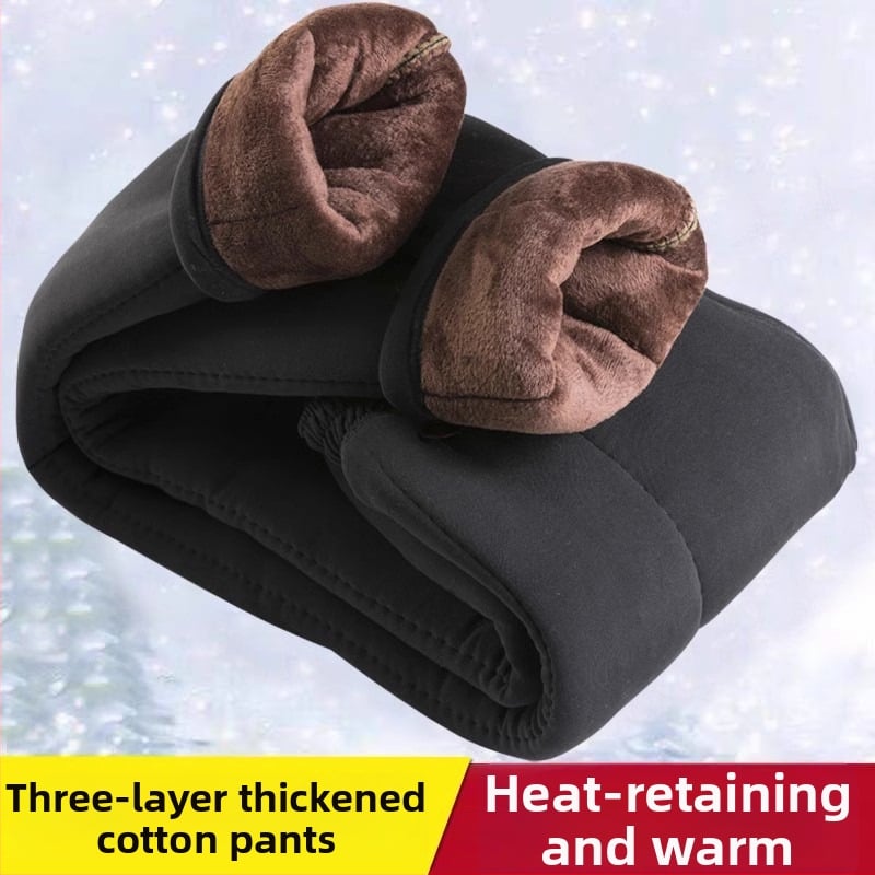 Pantaloni femei cu croială lejeră, poliester gros pentru iarnă, sezonul 2025, >95% poliester, grosime: mare