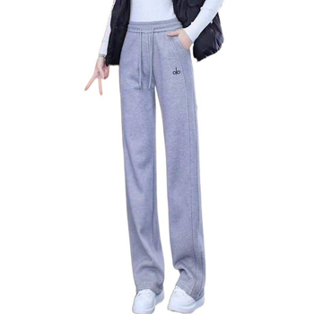 Pantaloni de trening pentru femei iarna 2025, Space Cotton, elasticitate ridicată, căptuți cu fleece gros, stil casual harém