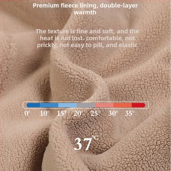 Pantaloni femei cu fleece căptușit, talie înaltă, croi drept, stil etnic, micro-elastici, amestec poliester-plasă.