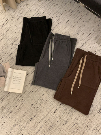 Ženske široke hlače, visokim strukom, ravni kroj, debeli materijal, smjesa viskoze i poliestera, džepovi, casual stil
