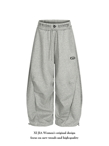 Pantaloni casual din bumbac pentru femei, croială lejeră, talie medie, stil stradal