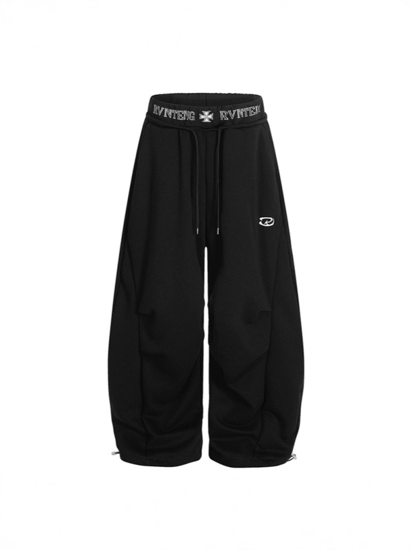 Pantaloni casual din bumbac pentru femei, croială lejeră, talie medie, stil stradal