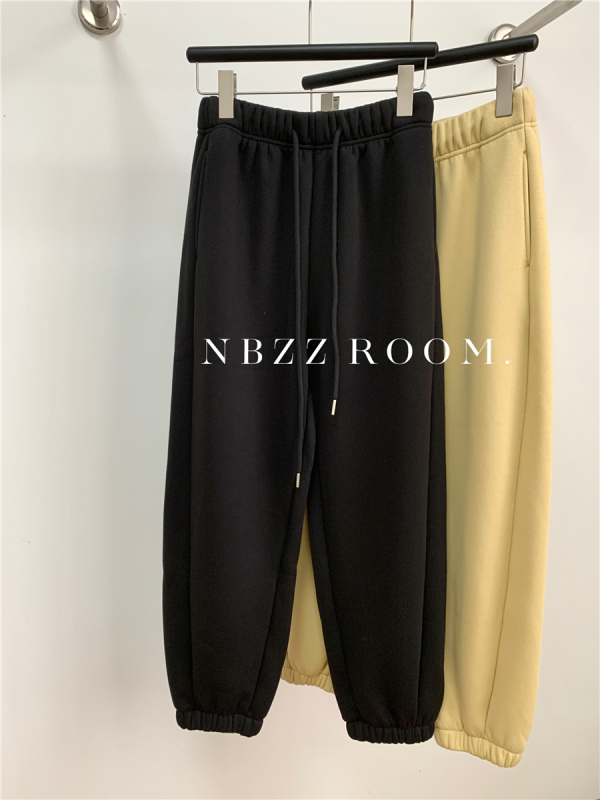 Casual NBZZROOM hlače, korejski stil, visokim strukom, haremski kroj, debela tkanina