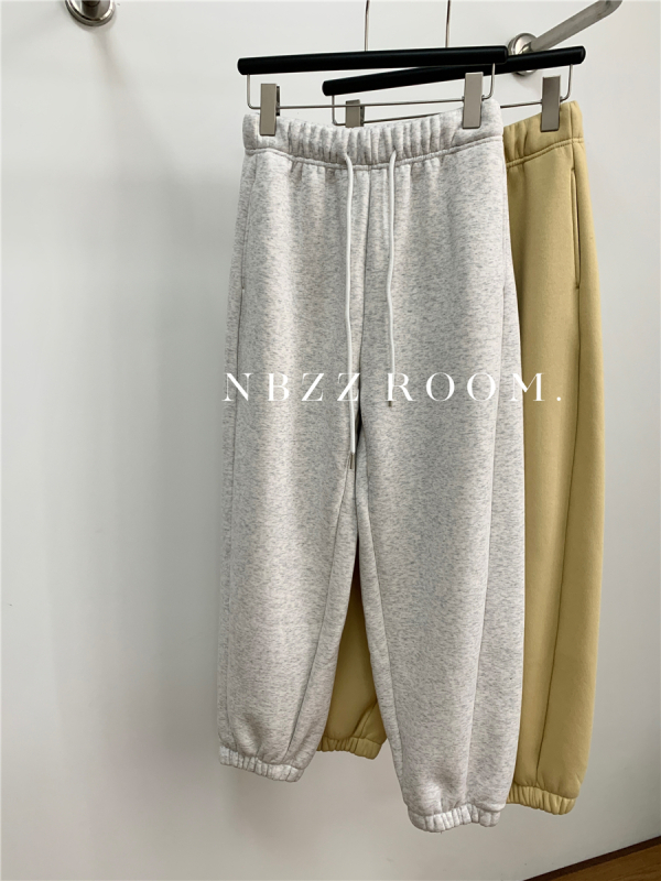 Casual NBZZROOM hlače, korejski stil, visokim strukom, haremski kroj, debela tkanina