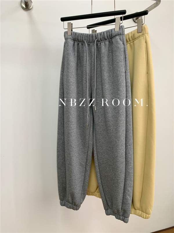 Casual NBZZROOM hlače, korejski stil, visokim strukom, haremski kroj, debela tkanina